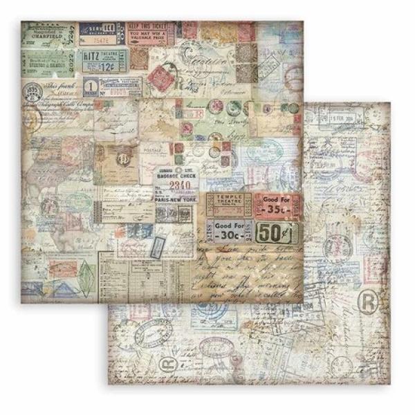 Stamperia, Art of Travelling 8x8 Inch Paper Pack