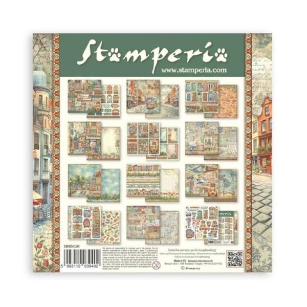 Stamperia, Art of Travelling 8x8 Inch Paper Pack