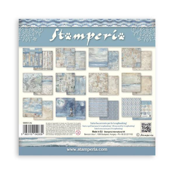 Stamperia, Silent Sea Paper Pack Backgrounds Selection