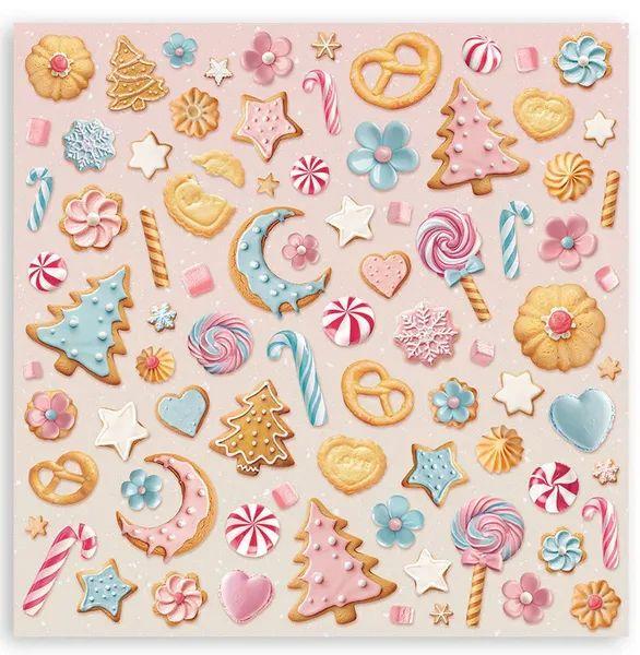 Stamperia, Candy Christmas 8x8 Inch Paper Pack