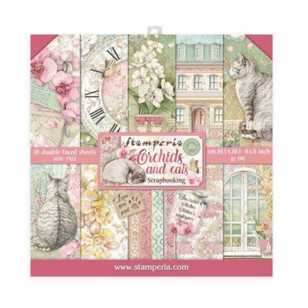 Stamperia, Orchids and Cats Paper Pack