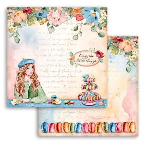 Stamperia, Create Happiness Oh lá lá 8x8 Inch Paper Pack