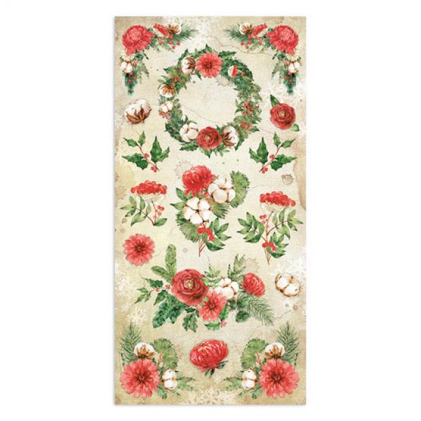 Stamperia, Romantic Home for the Holidays Collectables 6x12 Inch Paper Pack