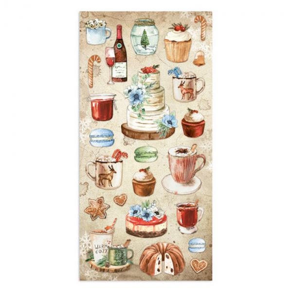 Stamperia, Romantic Home for the Holidays Collectables 6x12 Inch Paper Pack