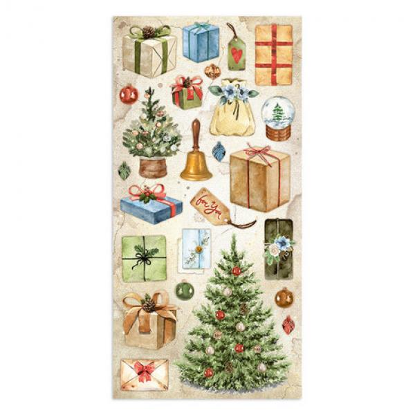 Stamperia, Romantic Home for the Holidays Collectables 6x12 Inch Paper Pack