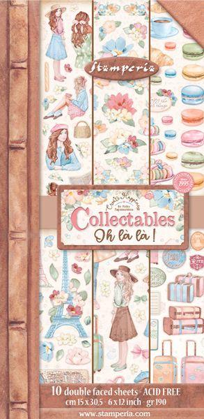 Stamperia, Collectables Oh la la 6x12 Inch Paper Pack
