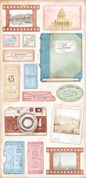 Stamperia, Collectables Oh la la 6x12 Inch Paper Pack