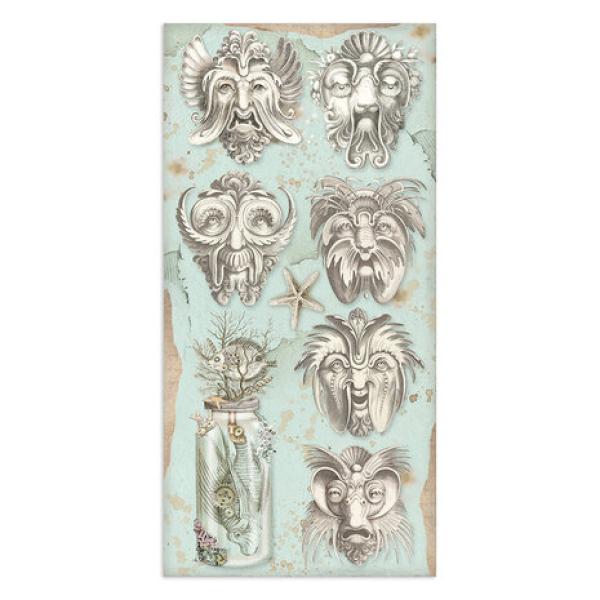 Stamperia, Songs of the Sea Collectables 6x12 Inch Paper Pack
