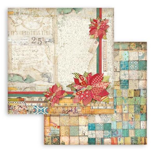 Stamperia, Christmas Patchwork 6x6 Inch Paper Pack