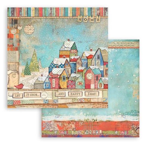 Stamperia, Christmas Patchwork 6x6 Inch Paper Pack