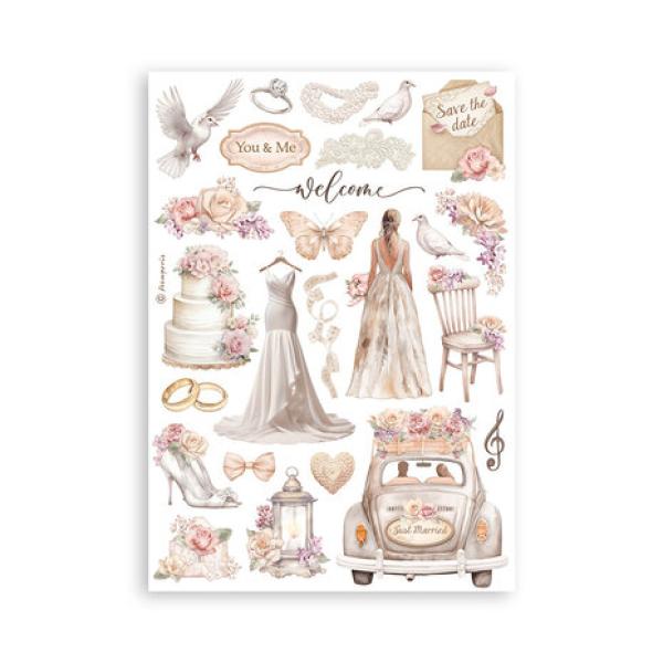 Stamperia, Romance Forever A5 Washi Pad