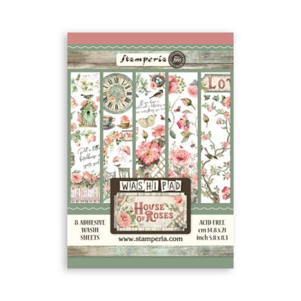 Stamperia, House of Roses A5 Washi Pad