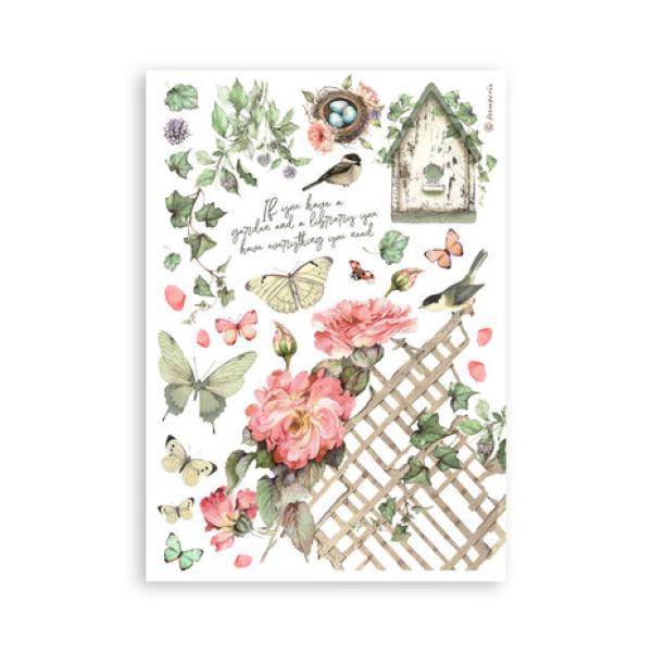 Stamperia, House of Roses A5 Washi Pad