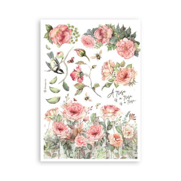 Stamperia, House of Roses A5 Washi Pad