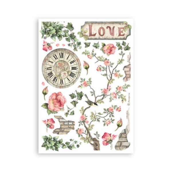 Stamperia, House of Roses A5 Washi Pad