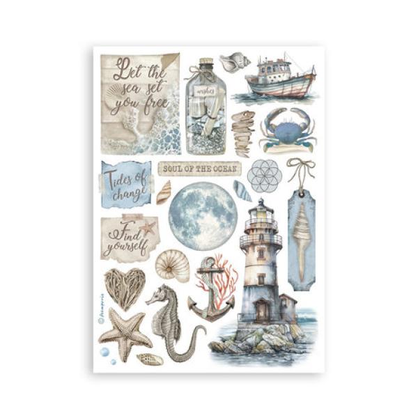 Stamperia, Silent Sea A5 Washi Pad