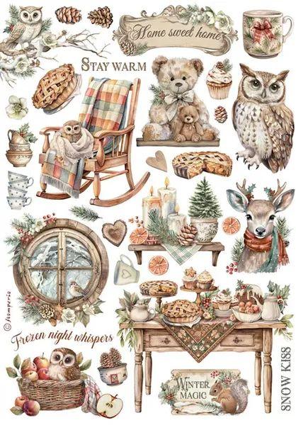 Stamperia, The Owl's House A5 Washi Pad
