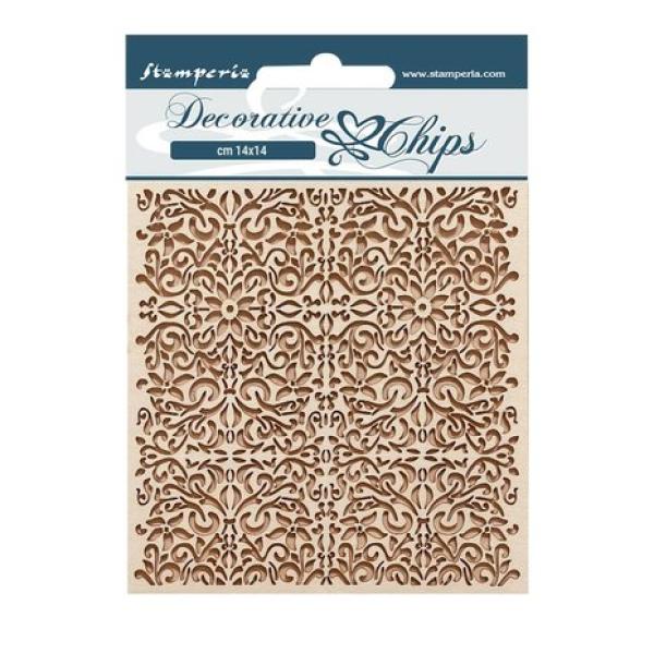 Stamperia, Vintage Library Decorative Chips Pattern