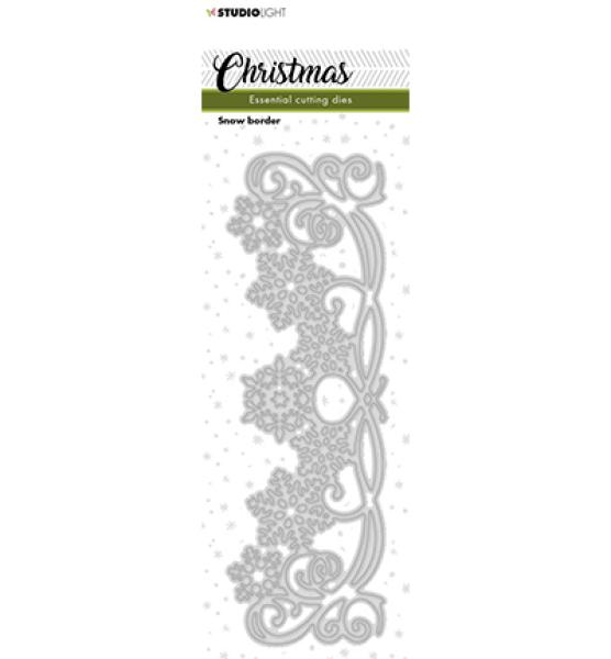 Studiolight • Die Christmas Snow border Essentials nr.247