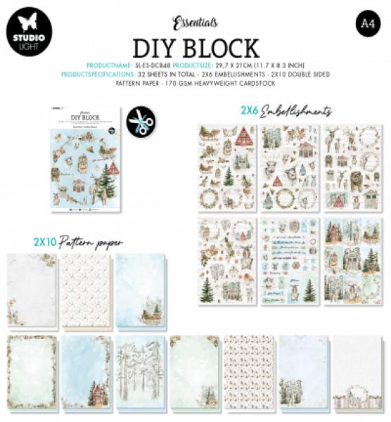 Studiolight • DIY Block Snowy Christmas, Christmas Essentials nr.48