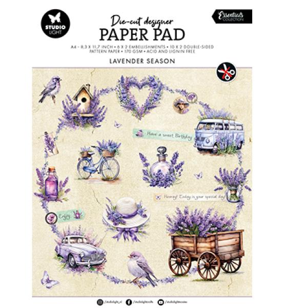 Studiolight • DIY Block Paper Pad Lavender season Essentials nr.167
