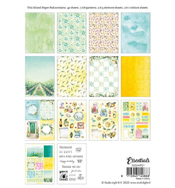 Studiolight • Mixed Paper Pad Fresh Citrus Essentials nr.21