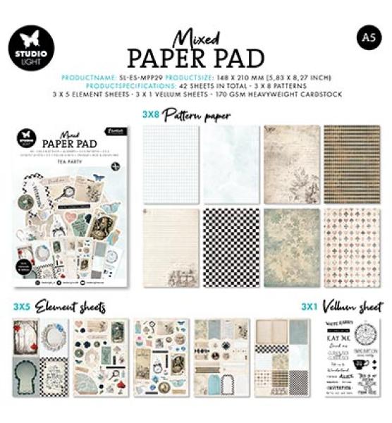 Studiolight • Mixed Paper Pad Tea party Essentials nr.29