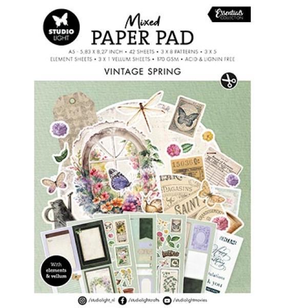 Studiolight • Mixed Paper Pad Vintage spring Essentials nr.30