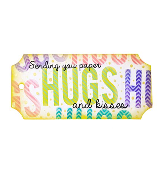 Studio Light • Stamp and Mask Hugs sentiments Essentials nr.04