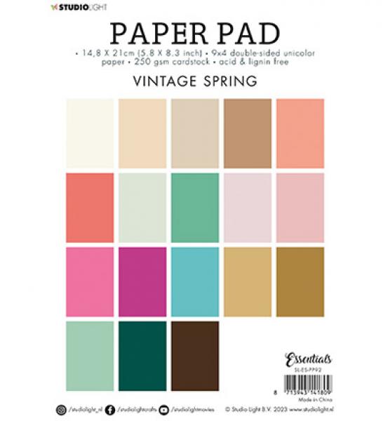 Studiolight, Paper Pad Vintage spring Essentials nr.92