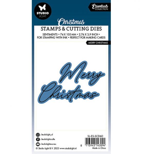 Studiolight • Stamps & Cutting dies Merry Christmas Essentials nr.60