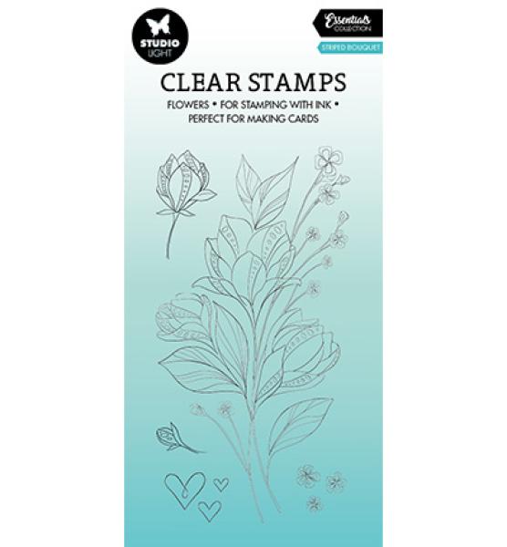 Studiolight • Stamp Striped Bouquet Essentials nr.324