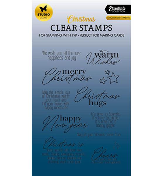 Studiolight • Clear Stamp Christmas sentiments Essentials nr.476