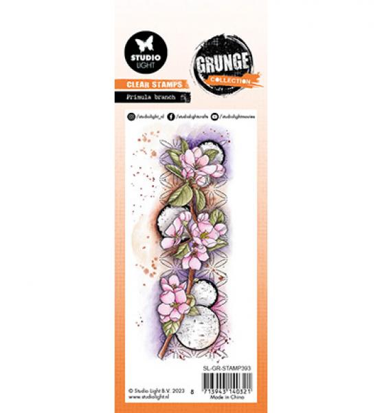 Studiolight, Stamp Primula branch Grunge collection nr.393