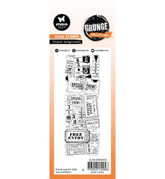 Studiolight • Stamp Tickets background Grunge Collection nr.676