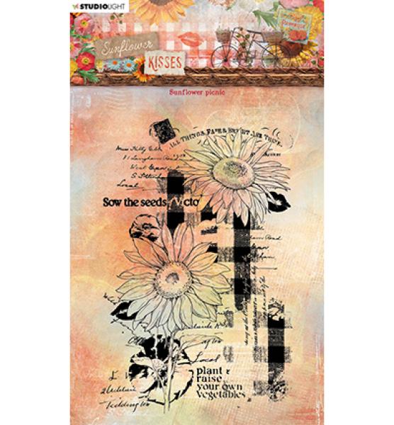 Studiolight, Stamp Sunflower picnic Sunflower Kisses nr.437