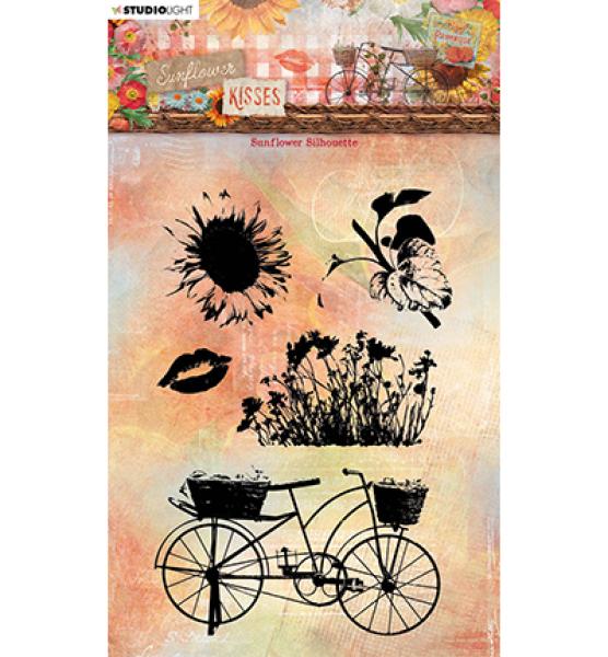 Studiolight, Stamp Sunflower Silhouette Sunflower Kisses nr.439