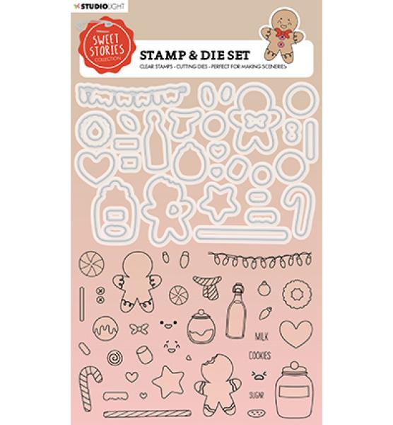 Studiolight • Stamp & Die Gingerbread Sweet Stories nr.50