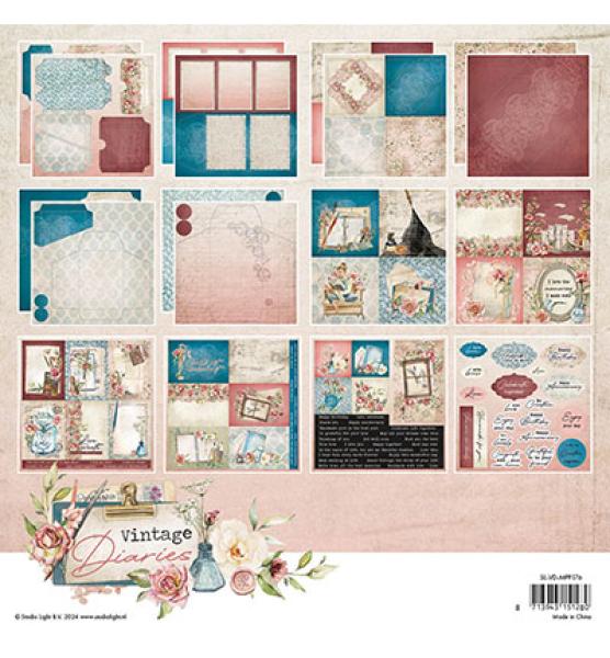 Studiolight • Paper Pad Envelops, cards Vintage Diaries nr.176