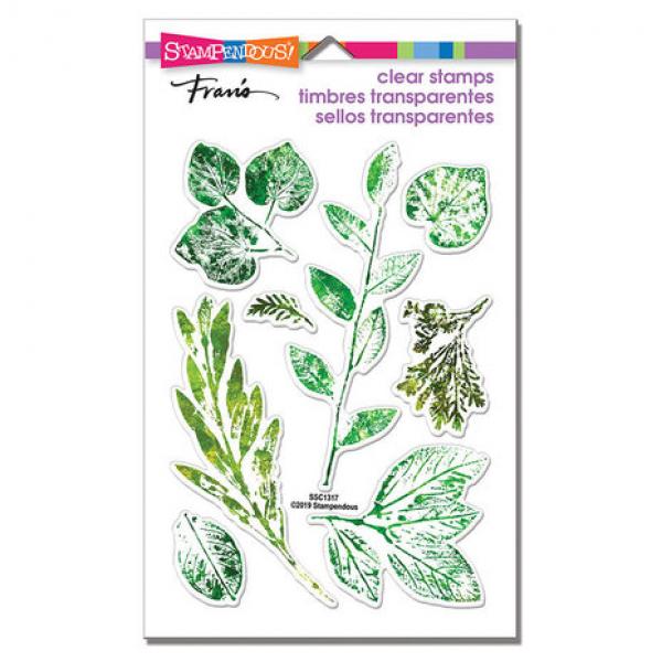Stampendous, Leafy Imprint Perfectly Clear Stamps