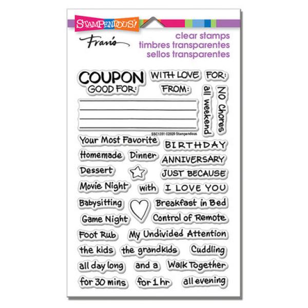 Stampendous, Coupons Gift Perfectly Clear Stamps