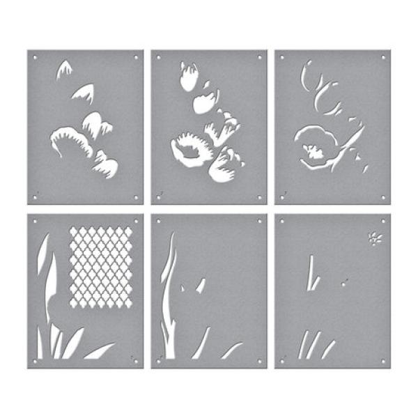 Spellbinders, Wonderful Tulips Layered Stencils