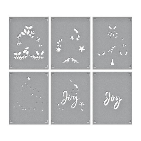 Spellbinders, Layered Joy Tree Stencils