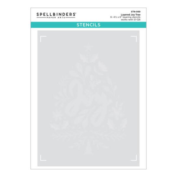 Spellbinders, Layered Joy Tree Stencils