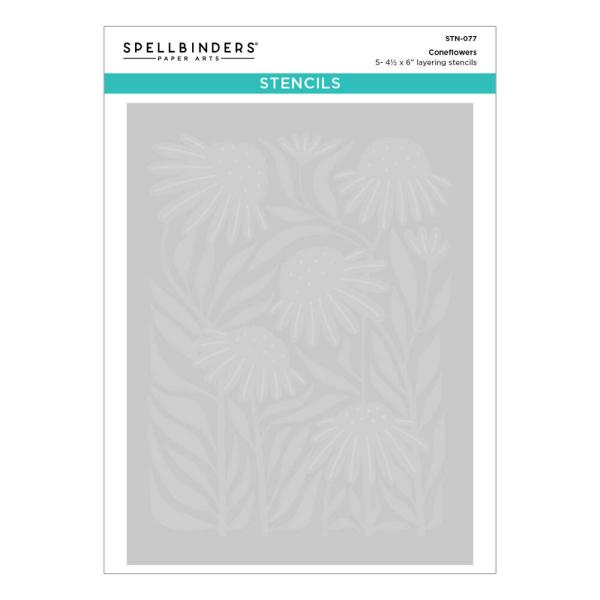Spellbinders, Coneflower Layered Stencil