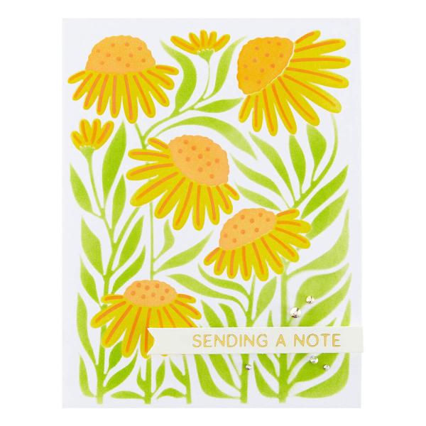 Spellbinders, Coneflower Layered Stencil