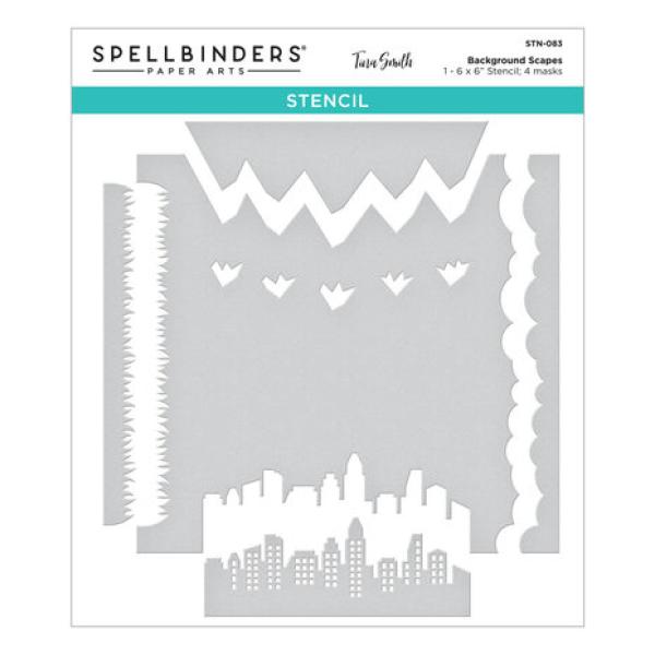 Spellbinders, Schablone / Stencil Background Scapes