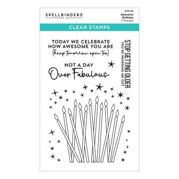 Spellbinders, Awesome Birthday Clear Stamp