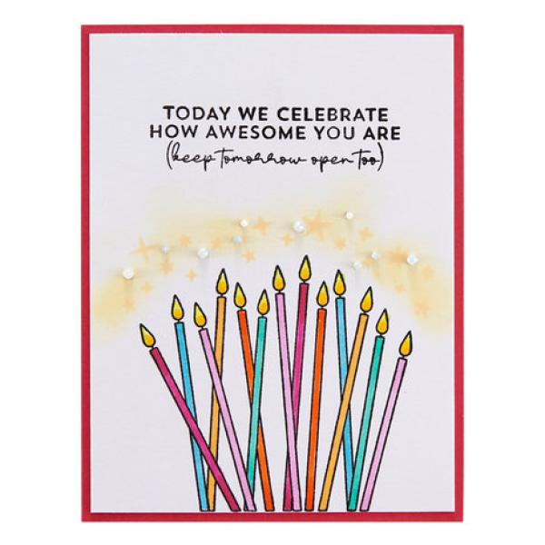 Spellbinders, Awesome Birthday Clear Stamp