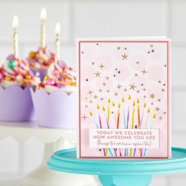 Spellbinders, Awesome Birthday Clear Stamp